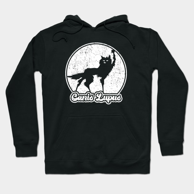 Fantastic Mr Fox - Wolf - Canis Lupus - Retro - Distressed Hoodie by Barn Shirt USA